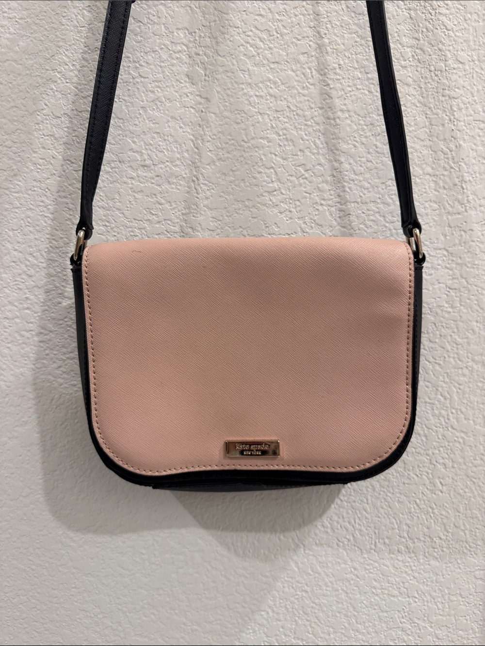 kate spade Blush Pink and Black Small Crossbody Bag